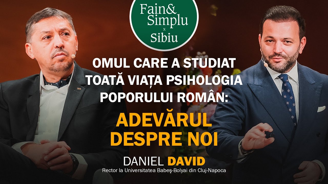 LUPTA UNUI DR. PSIHOLOG CU INFLUENCERI PSEUDOPSIHOLOGI SI FAKE NEWS.DANIEL DAVID | Fain & Simplu 199