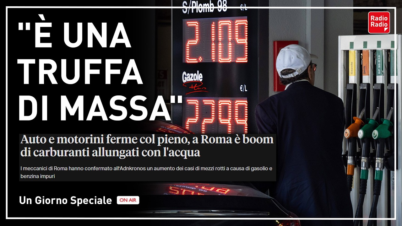 ACQUA NEL SERBATOIO: LA TRUFFA DEI CARBURANTI CHE STA MASSACRANDO GLI AUTOMOBILISTI ITALIANI