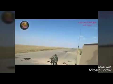 برومو المجاهد أبو عمر البراء أحد عناصر كتيبة البراء بن مالك على طريق دير الزور دمشق