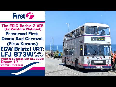 (EPIC Motor!) Preserved First Devon And Cornwall ECW Bristol VRT: LFJ 873W