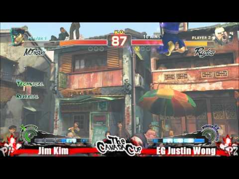 Jim Kim vs EG Justin Wong Canada Cup 2010 SSF4 Exhibition #3