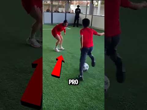9-Year-Old Humiliates Pro Women’s Soccer Player.  What Happens Next Is Insane!🥶🥵 #shorts #soccer