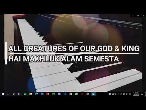 KJ 60 Hai Makhluk Alam Semesta - All Creatures of our God and King - Christian Piano Instrumental