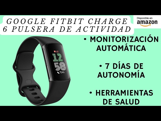Vídeo relacionado con Google Fitbit Charge 6 Pulsera de actividad con 6 meses de suscripción al servicio Premium incluidos, 7 días de batería, Google Wallet y Google Maps
