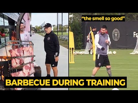 Messi and Inter Miami teammates enjoying barbecue during training session | Football News Today