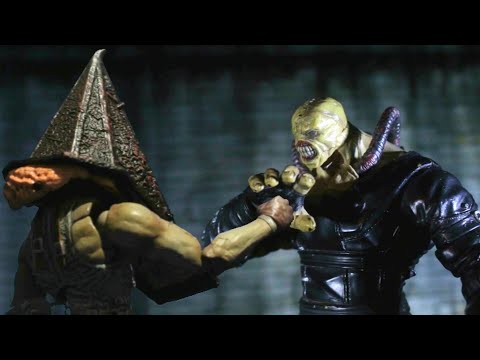 Pyramid Head vs Nemesis Stop Motion Short (Silent Hill vs Resident Evil)