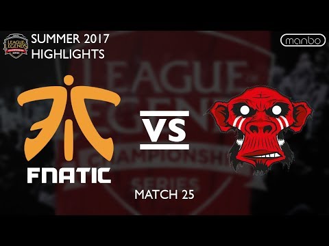 FNC vs MM All Games Highlights EU LCS Summer 2017 Fnatic vs Mysterious Monkeys LoL eSports