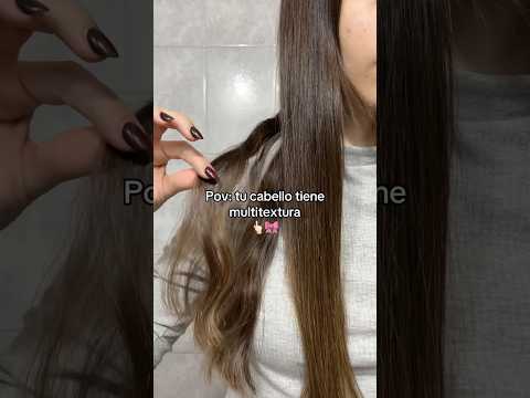 LAS que tenemos PELO LISO y PELO ONDULADO #naturalhair #hair #hairstyle #haircare #longhair #shorts