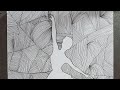 How To Draw Beautiful Dancing Girl With Zentangle Art Step By Step Mandala Drawing Zentangle Art