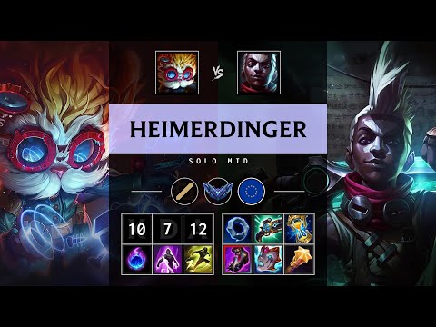 Heimerdinger Mid vs Ekko - EUW Diamond Patch 25.19