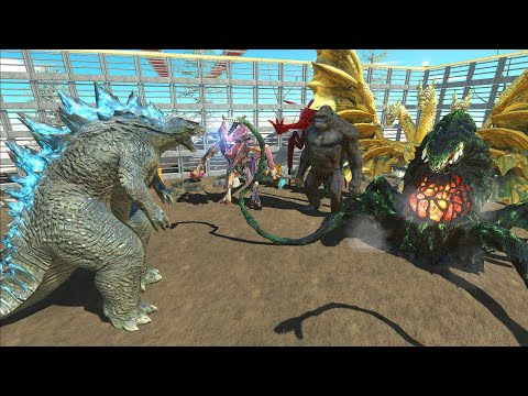 Godzilla 2014 VS 1vs1 Kaiju Monsters x King Kong - Animal Revolt Battle Simulator