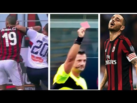 L'ESPULSIONE di BONUCCI in MILAN-GENOA