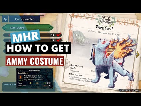 Monster Hunter Rise MHR - Event Quest Rising Sun [ Ammy Costume ] #HowToGetAmmyCostume