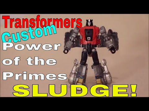 Transformers Power of the Primes Sludge with Clear Plastic Tail Fix - GotBot True Review NUMBER 397
