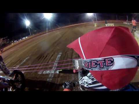 Helmet Cam - Speedway Sidecar Crash - Carina Speedway, Bundaberg - 21 May 2016