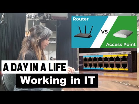 Setting up Access Point at work | Router vs access point | A day in a life working in IT
