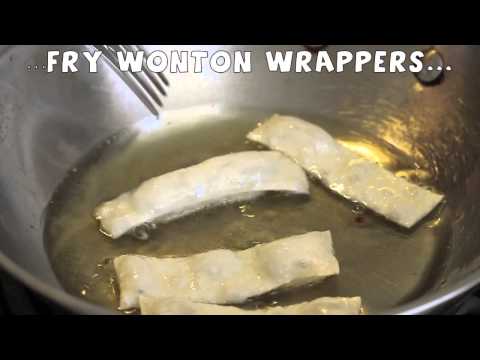fry wonton wrappers HD