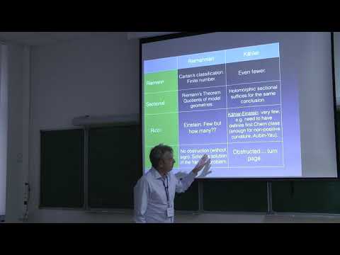 Claudio Arezzo, Canonical metric on algebraic manifolds