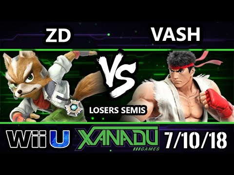 S@X 258 Smash 4 - ZD (Fox) Vs. Vash (Ryu) - Wii U Losers Semis