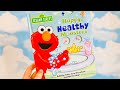 SESAME STREET Read Along Aloud HAPPY HEALTHY Monsters Board Book NEW Pull Tabs Lift The Flaps