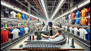 How T-Shirts Are Mass-Produced in Factories | The Fascinating Process 