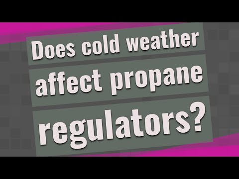 Does cold weather affect propane regulators?