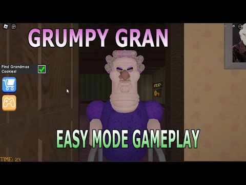 Roblox Grumpy Gran - Easy mode - Gameplay