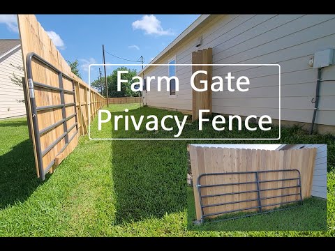 How To Install A Large Farm Gate Privacy Fence On A Slope