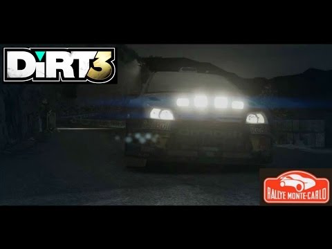 DIRT 3 - Rally Monte Carlo, Citroen C4 WRC, Loeb, Night Gameplay