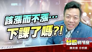該漲而不漲…下課了嗎?! #台股#盤勢#回測箱底 (圖)