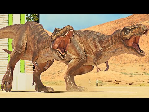 RELEASE ALL MAX STATS CARNIVORES & AQUATIC DINOSAURS & I REX T REX IN Jurassic World Evolution 3