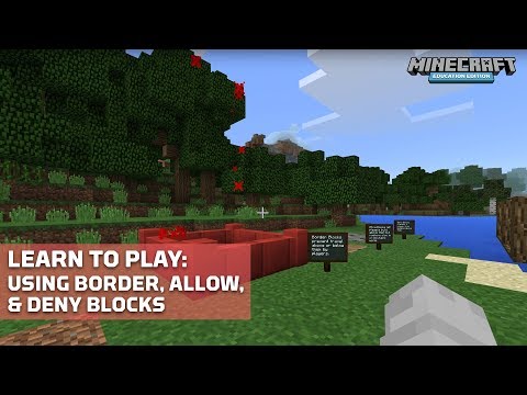 Minecraft Education - Using Border, Allow & Deny Blocks in Minecraft: Education Edition