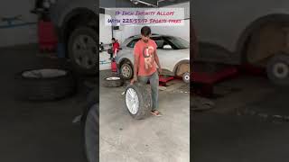 17 inch Alloys fitted for creta with 225/55/17 sports tyre