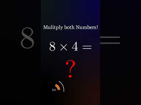 Multiplication 8 times 4