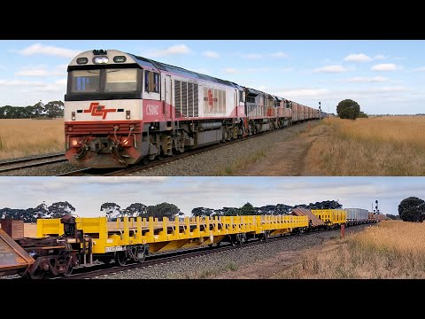 SCT 7MP9 With QUBE Steel Wagons (8/1/2022) - PoathTV Australian Trains & Railways