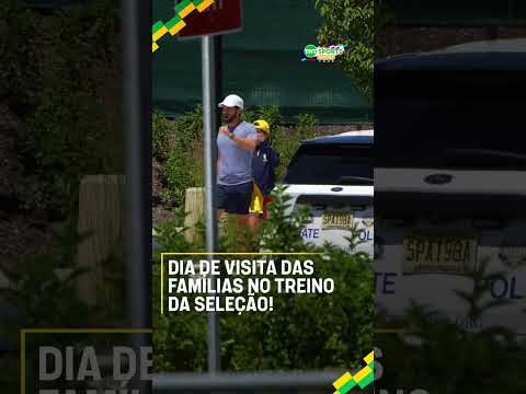DIA DE VISITAS ESPECIAIS NO TREINO DA SELEÇÃO BRASILEIRA! #shorts