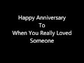 Agnetha Faltskog When You Really Loved Someone First Anniversary Artwork Version
