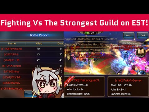 Fighting Vs The Strongest Guild on EST 9.6T- TheLeagueOL - Legacy of Discord - Apollyon