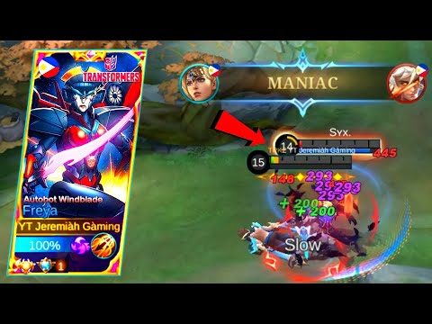 FREYA SUPER AGGRESSIVE FOR 1 VS 5 MOMENTS😮🔥 | TOP 1 GLOBAL FREYA | FREYA BEST BUILD 2022 | MLBB