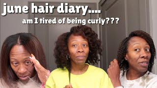 I'M OVER MY HAIR| Lots of styles, a trim, and what's next in my hair journey |Monthly Hair Vlog