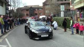 preview picture of video 'Pizza Italia Horsham 2013 Super Cars Leaving Town'