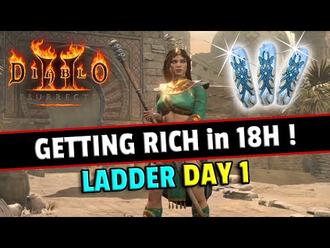 I got "RICH" in No time, INSANE Ladder start !! Diablo 2 resurrected