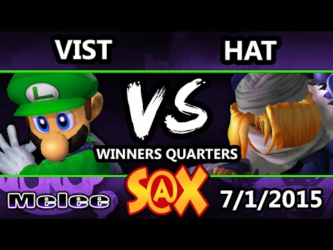 S@X 104 - Vist (Luigi) Vs. Hat (Sheik) SSBM Winners Quarters - Smash Melee