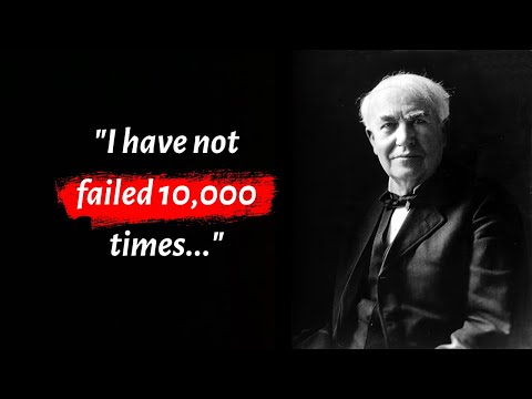 Top 20 Thomas A. Edison Quotes About Failure | Motivational Quotes | Books Library