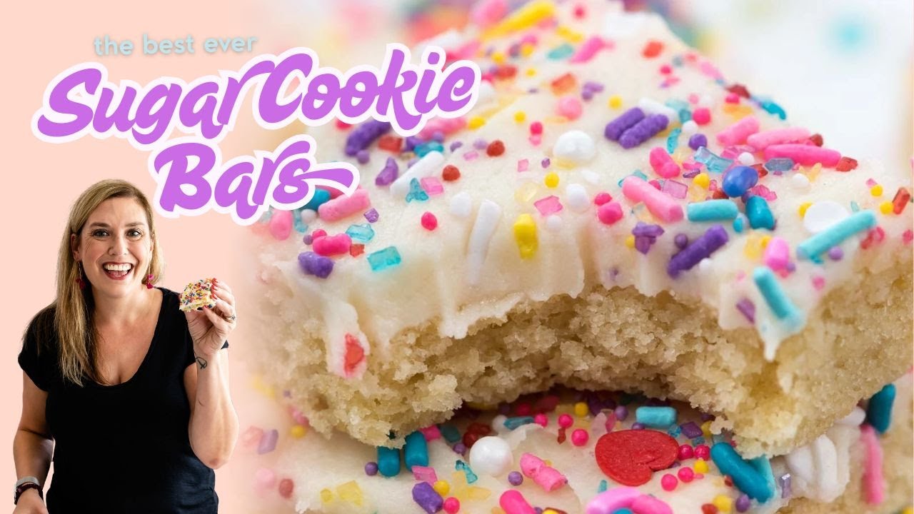 Stop Rolling Out Sugar Cookies: Try These Easy Bars Instead - delicious easy Sugar Cookie Bars!