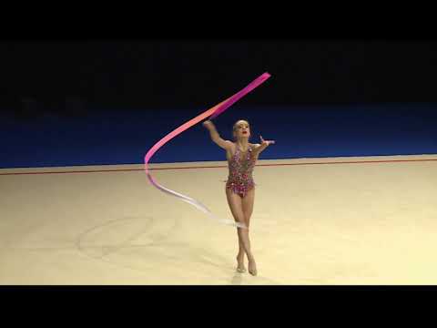 Elizabeth Popova - Junior - Ribbon - 2019 British Rhythmic Championships