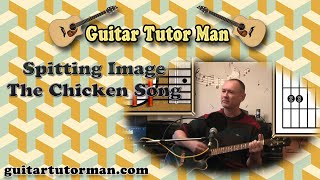 The Chicken Song - Spitting Image - Acoustic Guitar Lesson