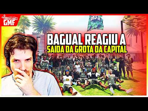 He said it all 😨 Bagual reacted to the exit from Grota to Capital City in GTA RP