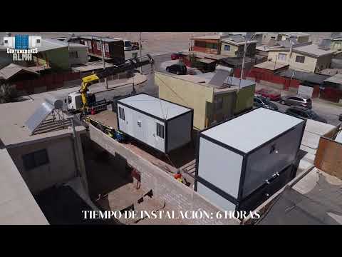 Proyecto HOSTAL MINERO en Sierra Gorda | Modulares Armables | Contenedores ALMA