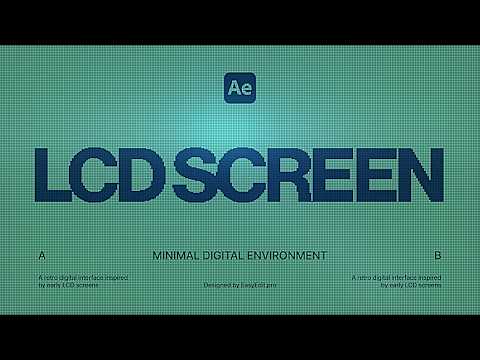 LCD Screen Effect - Easy After Effects Tutorial!